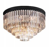 люстра odeon ceiling 80 черное основание, прозрачное стекло в Перми