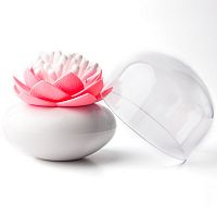 контейнер для хранения ватных палочек lotus белый-розовый в Перми