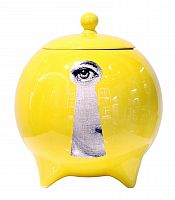 декоративная ваза с крышкой пьеро форназетти la chiave yellow в Перми