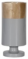 ваза настольная rustic chic tube wood grey в Перми