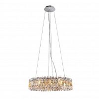 подвесная люстра crystal lux lirica sp10 d610 chrome в Перми