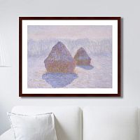 картина: haystacks (effect of snow and sun), 1891г. в Перми