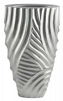 ваза с объемным рельефом 52 см frost pattern серебро в Перми