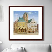 картина: the old town hall of amsterdam, 1657г. в Перми