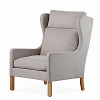 кресло wingback серый в Перми