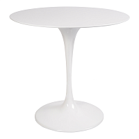 стол eero saarinen style tulip table top mdf d80 глянцевый белый в Перми