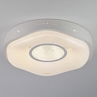 потолочный светодиодный светильник eurosvet shine 40011/1 led белый в Перми