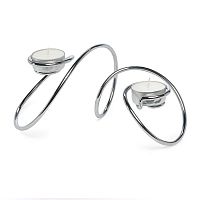подсвечник металлический на 2 свечи для чайных свечей t-loop, 14,3 см в Перми