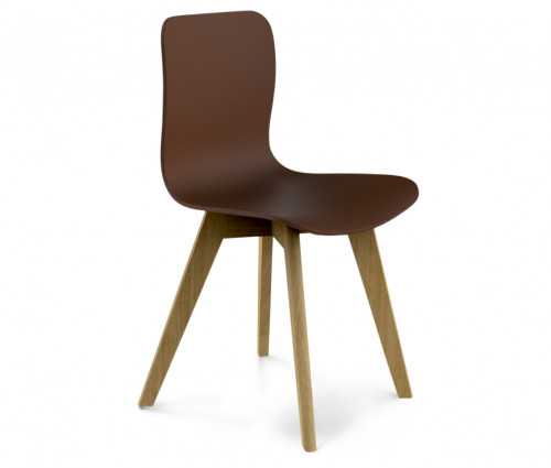 стул dsw коричневый s42 (eames style) в Перми