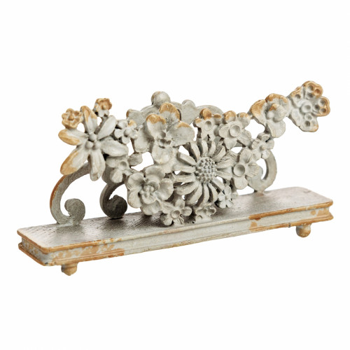 подставка для визиток pewter flower серая в Перми