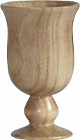 ваза кубок деревянная 13,5х18 см goblet в Перми