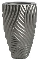 ваза с объемным рельефом 72 см frost pattern серая в Перми