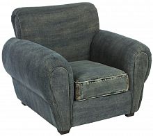 кресло san francisco denim armchair серое в Перми