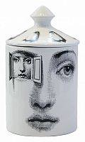 подсвечник белый с крышкой лицо в окне пьеро форназетти segreto candle, 30 см в Перми