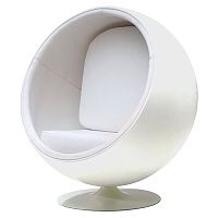 кресло eero ball chair белое в Перми