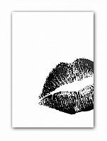 постер kiss а4 (черный) в Перми