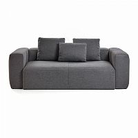 диван blok sofa 2 темно-серый от la forma (ex julia grup) в Перми