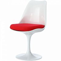 стул eero saarinen style tulip chair красная подушка в Перми