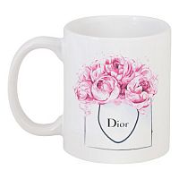 кружка с рисунком dior peonies в Перми