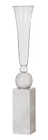 ваза настольная crystal circle white small в Перми
