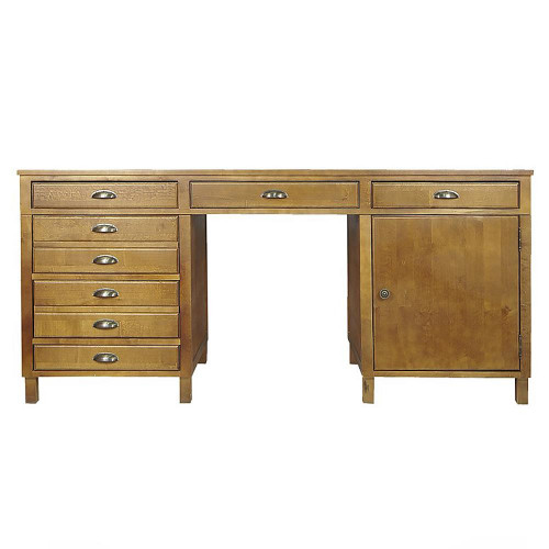 рабочий стол с дверкой gouache коричневый в Перми