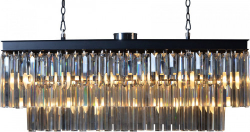 люстра odeon l110 black&glass чёрная, прозрачная в Перми