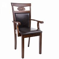 стул деревянный кресло luiza dirty oak / dark brown в Перми