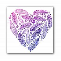 постер heart а4 (фиолетовый) в Перми