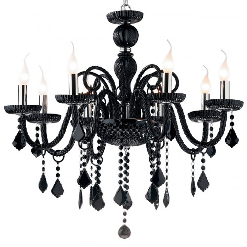 подвесная люстра ideal lux giudecca sp8 nero в Перми