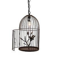 декоративная люстра-клетка gabbia коричневая в Перми