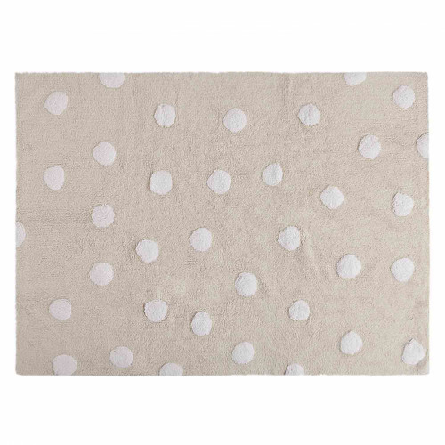ковер polka dots бежевый-белый в Перми