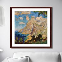 картина: view of monte solaro, capri, 1940г. в Перми